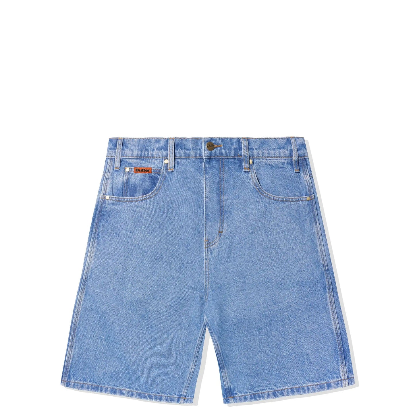 Butter Goods Baggy Denim Shorts, washed indigo - Tiki Room Skateboards - 2