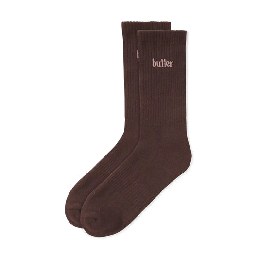 Butter Goods Basic Socks, brown - Tiki Room Skateboards - 1