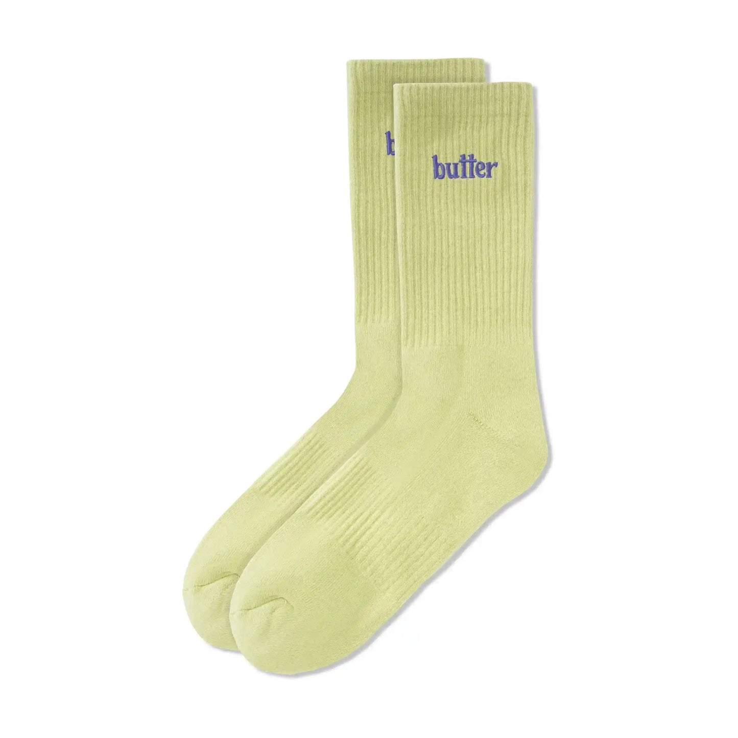 Butter Goods Basic Socks, lime - Tiki Room Skateboards - 1