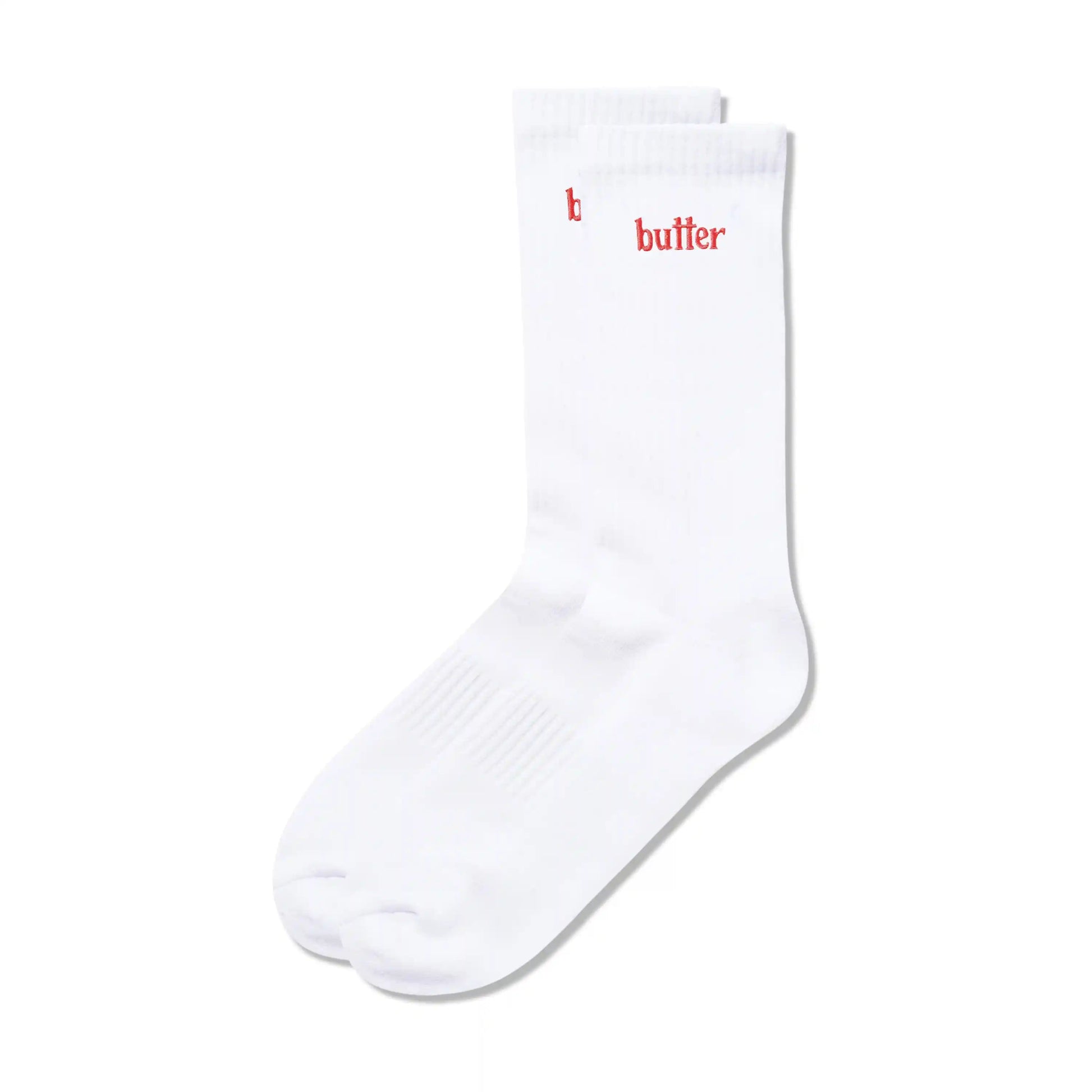 Butter Goods Basic Socks, white - Tiki Room Skateboards - 1