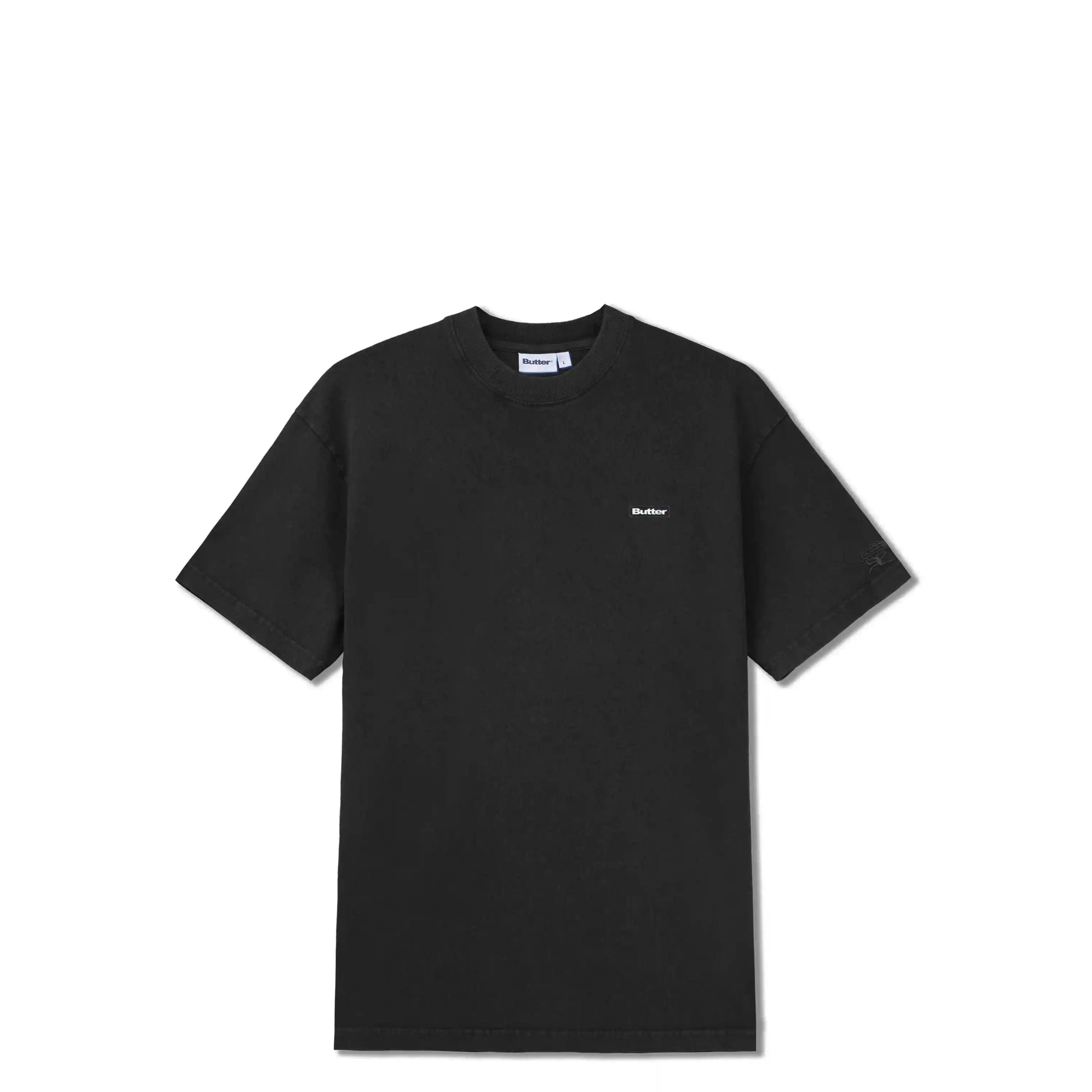 Butter Goods Basic Tee, black - Tiki Room Skateboards - 1