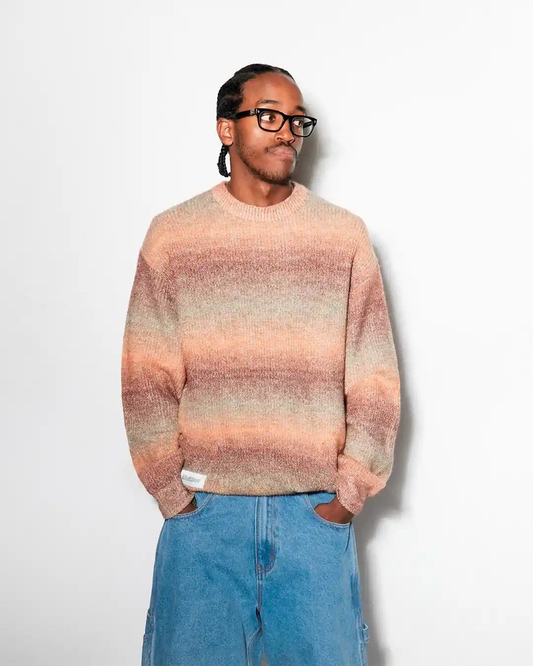 Butter Goods Beams Knit Sweater, ochre - Tiki Room Skateboards - 3