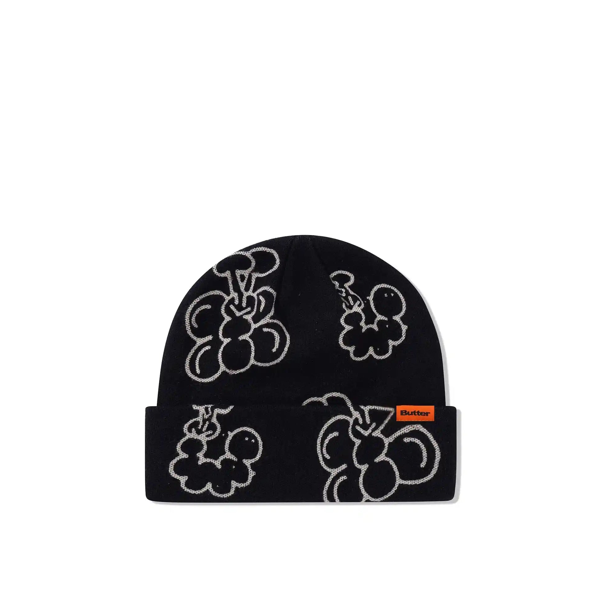 Butter Goods Bugs Beanie, black - Tiki Room Skateboards - 1