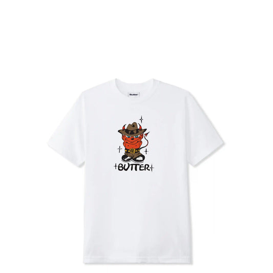 Butter Goods Devil Tee, white - Tiki Room Skateboards - 1