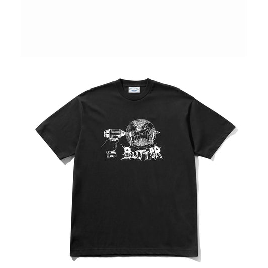 Butter Goods Drill Tee, black - Tiki Room Skateboards - 1