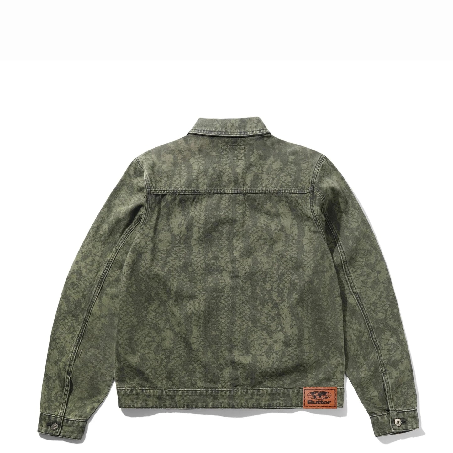 Butter Goods Garage Denim Jacket, lowland camo - Tiki Room Skateboards - 2