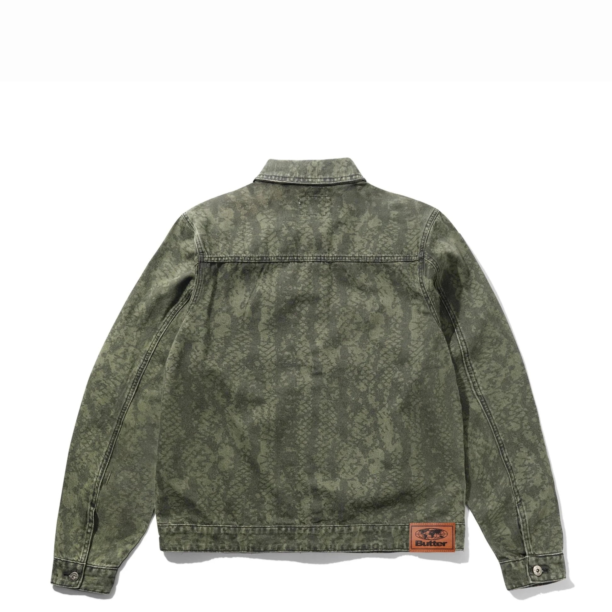 Butter Goods Garage Denim Jacket, lowland camo - Tiki Room Skateboards - 2