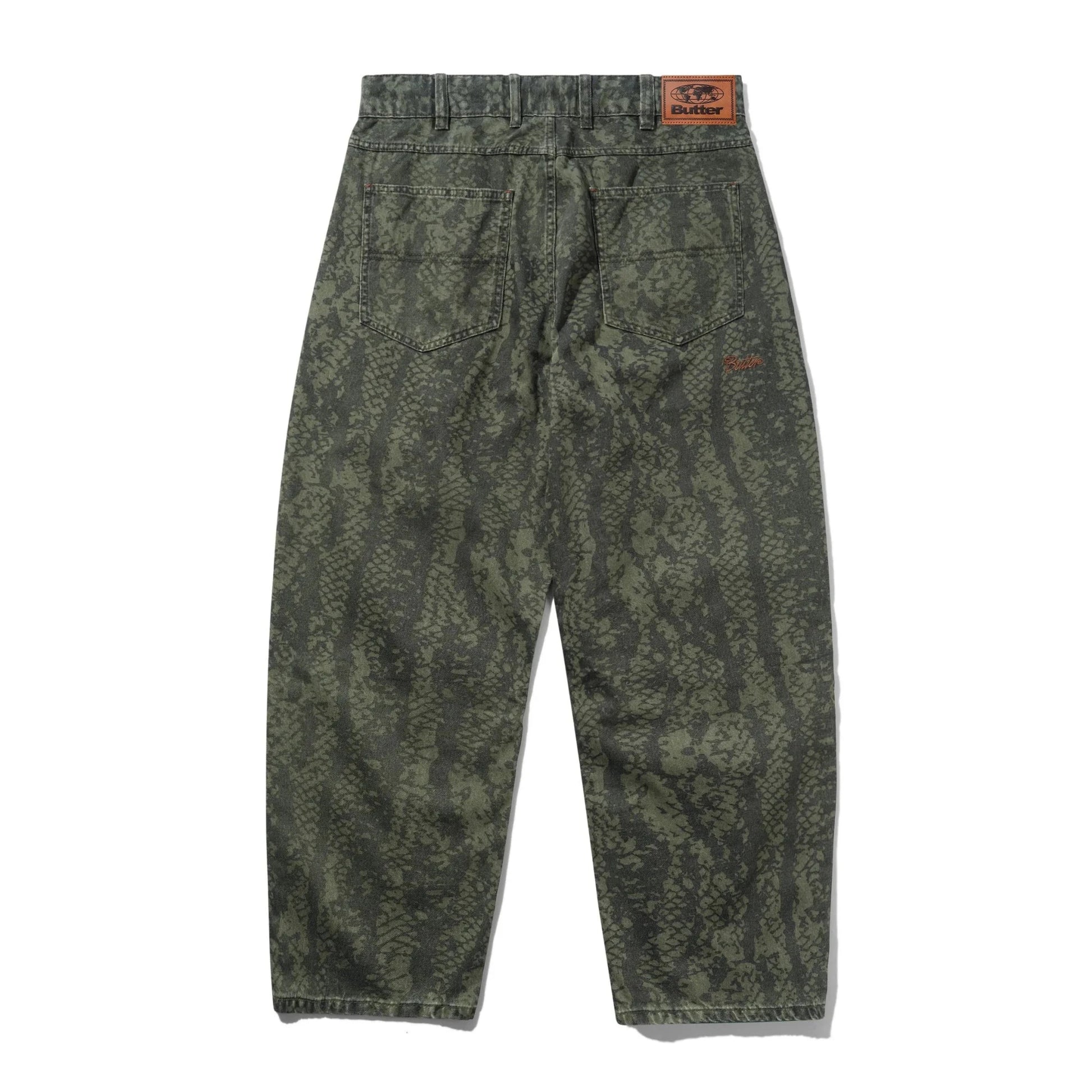 Butter Goods Garage Denim Jeans, lowland camo - Tiki Room Skateboards - 2