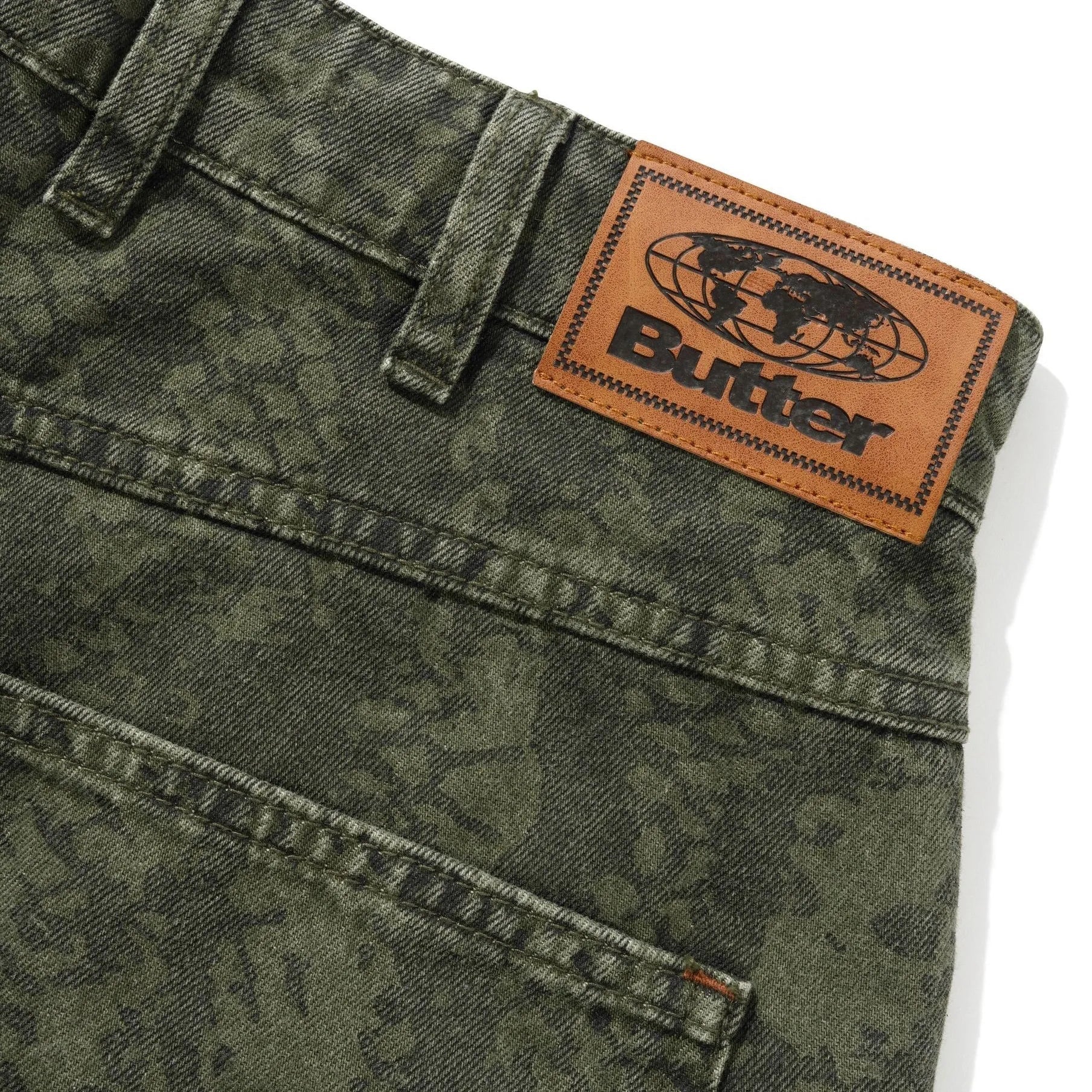 Butter Goods Garage Denim Jeans, lowland camo - Tiki Room Skateboards - 3