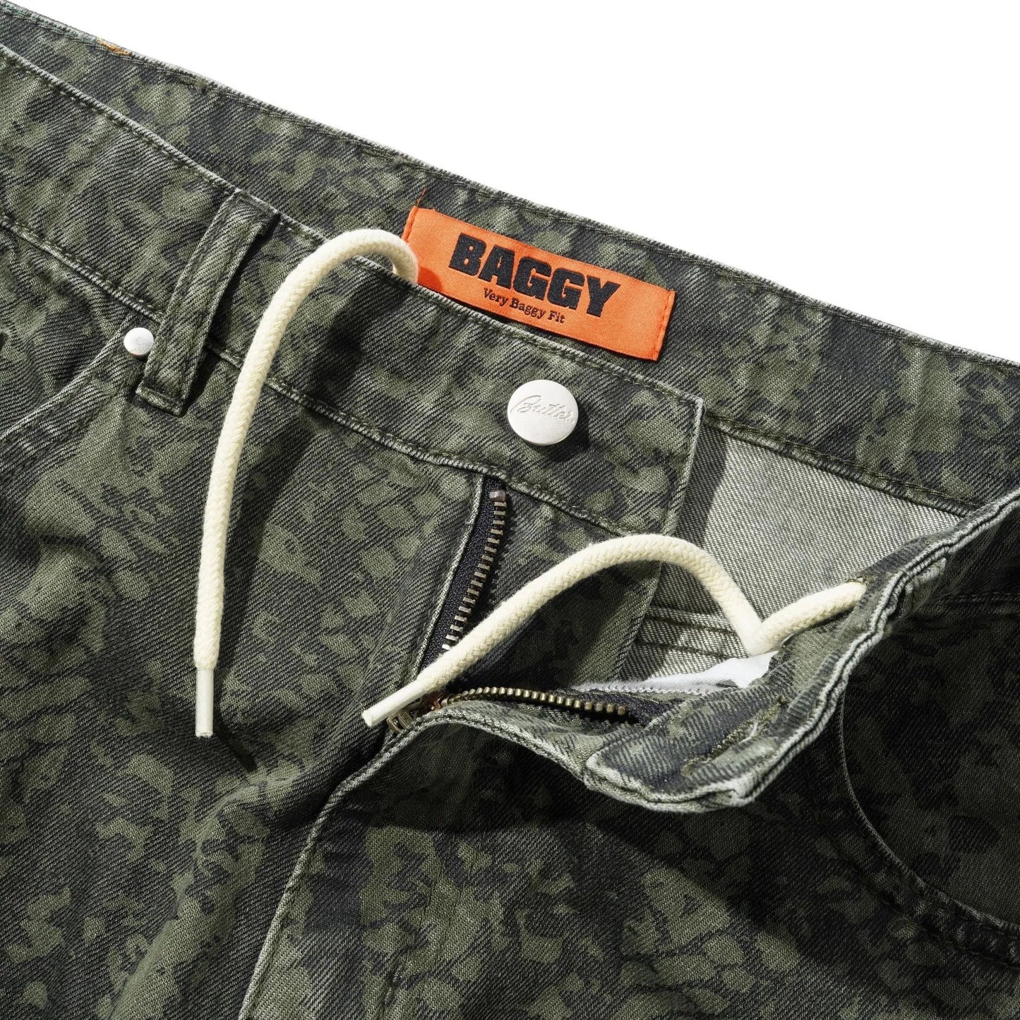 Butter Goods Garage Denim Jeans, lowland camo - Tiki Room Skateboards - 4