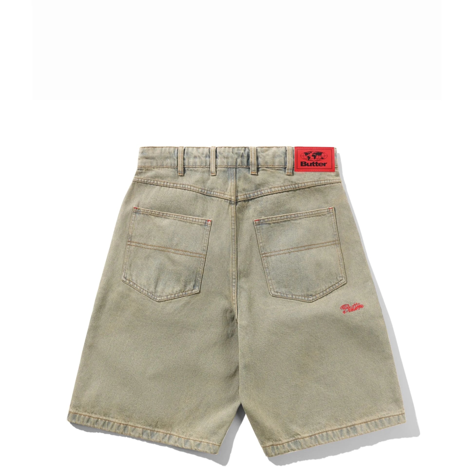 Butter Goods Garage Denim Shorts, sunfade blue - Tiki Room Skateboards - 1