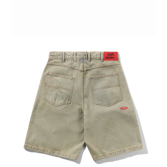 Butter Goods Garage Denim Shorts, sunfade blue - Tiki Room Skateboards - 1