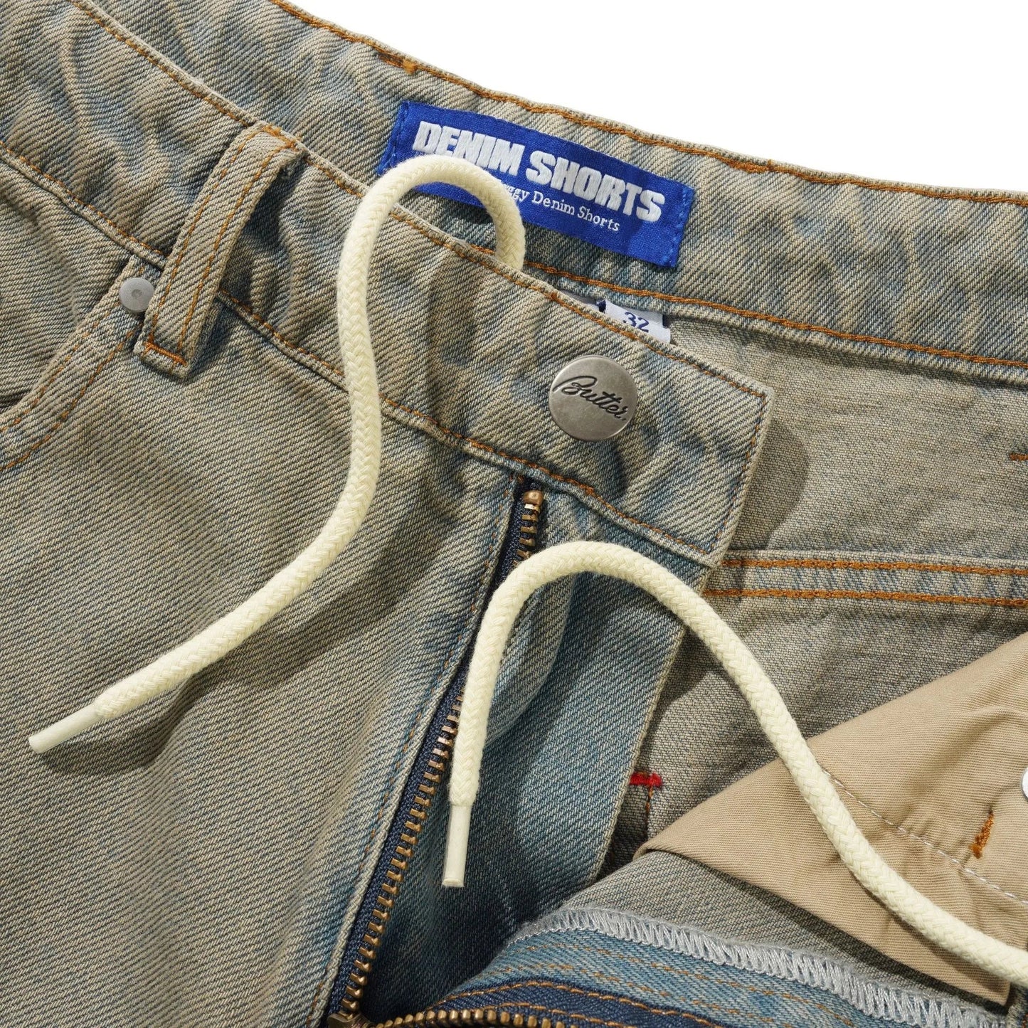 Butter Goods Garage Denim Shorts, sunfade blue - Tiki Room Skateboards - 3