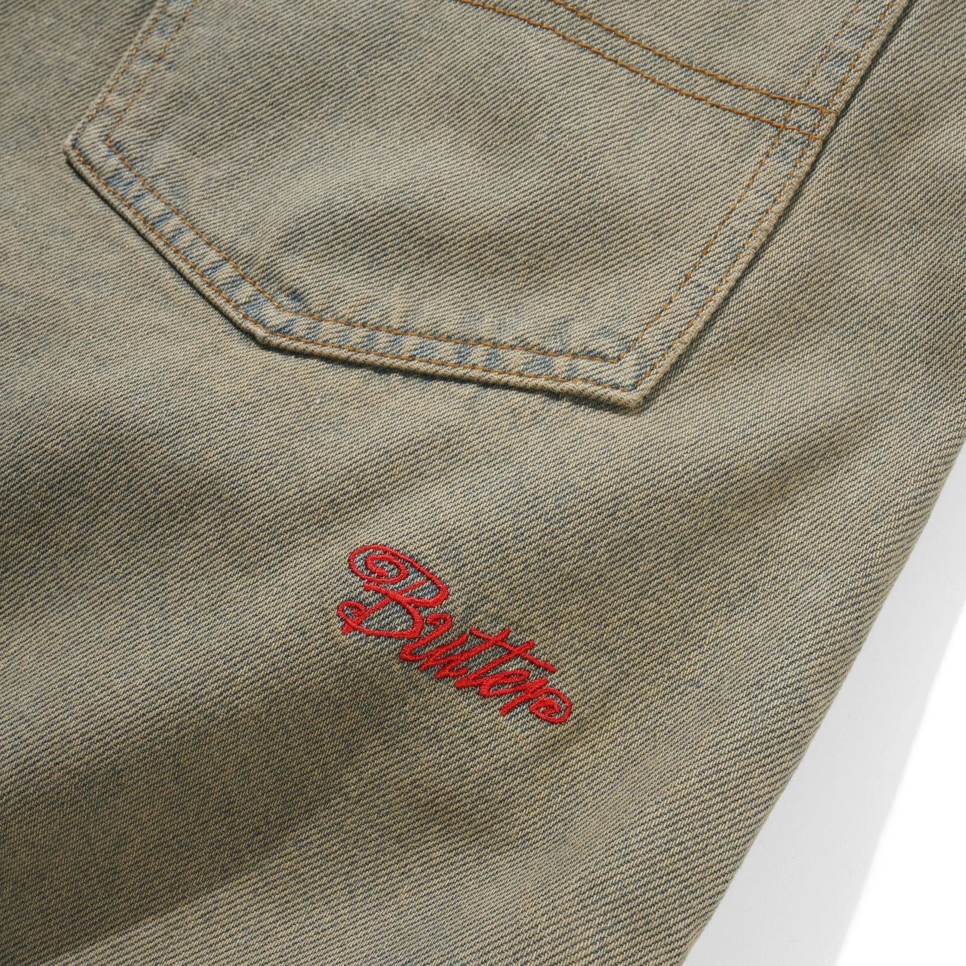 Butter Goods Garage Denim Shorts, sunfade blue - Tiki Room Skateboards - 4