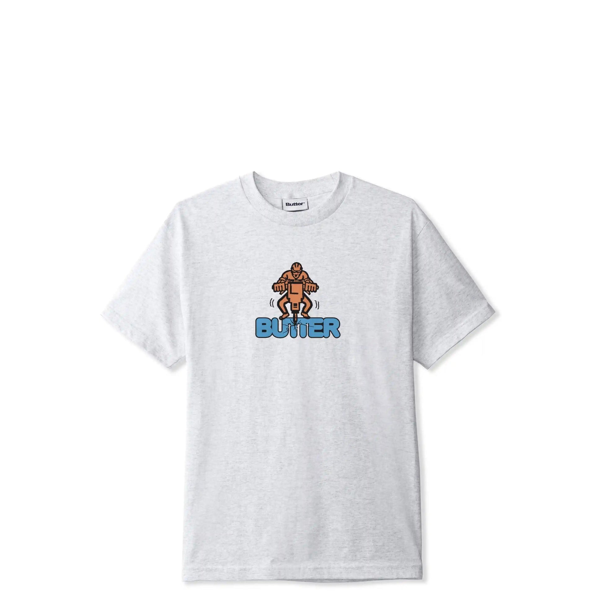 Butter Goods Jack Hammer Tee, ash - Tiki Room Skateboards - 1