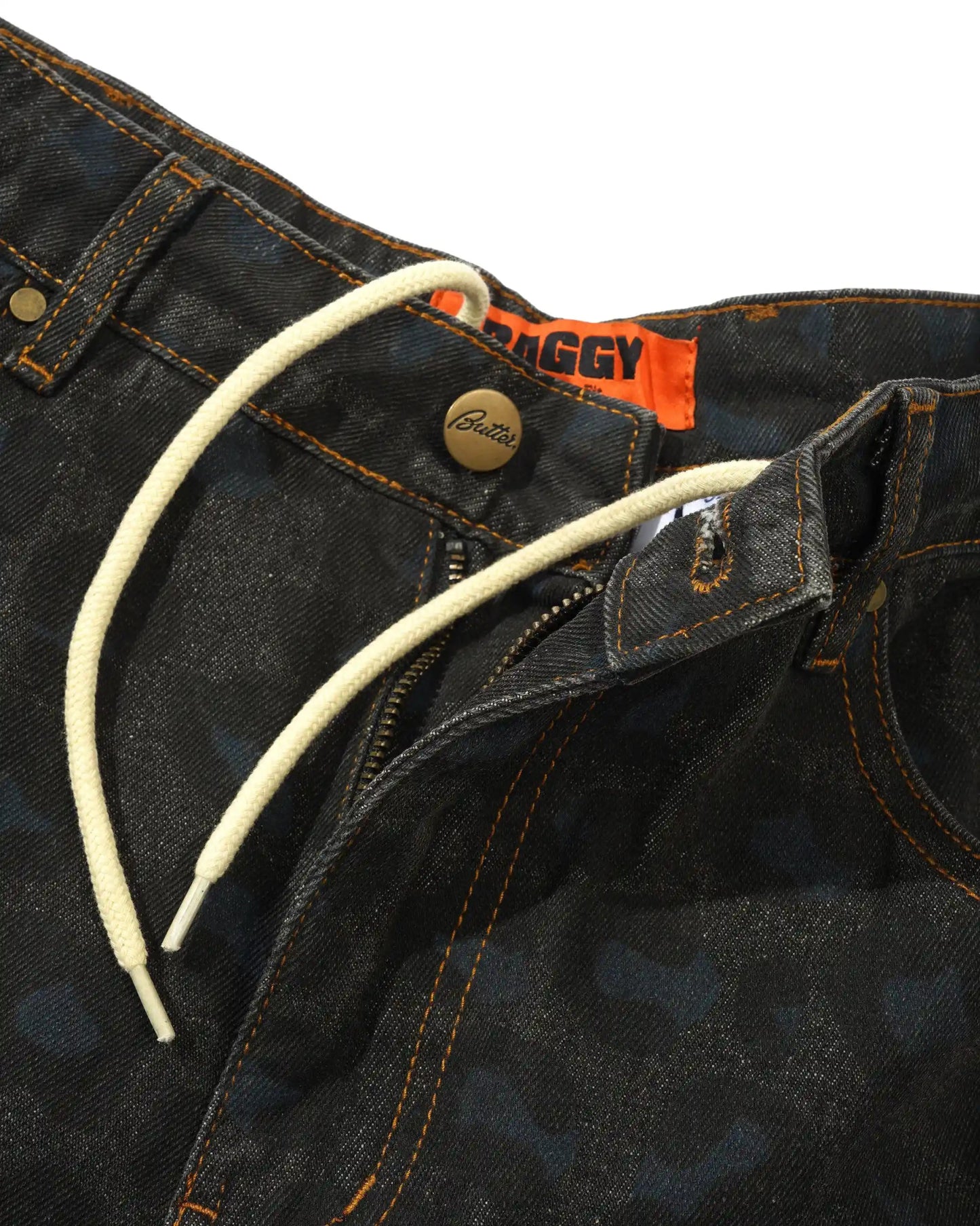 Butter Goods Leopard Denim Jeans, black - Tiki Room Skateboards - 8