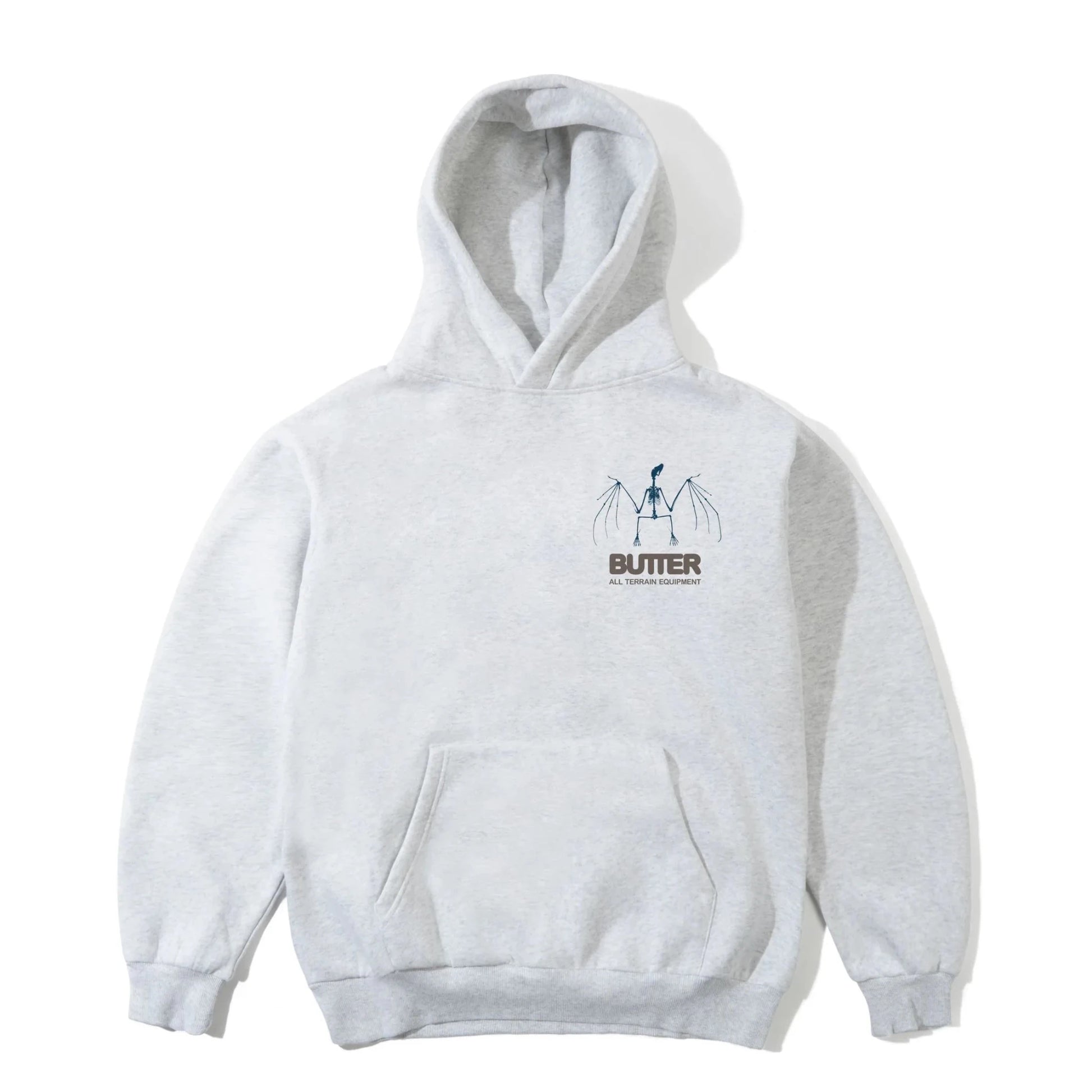 Butter Goods Nocturnal Pullover Hood, ash - Tiki Room Skateboards - 2