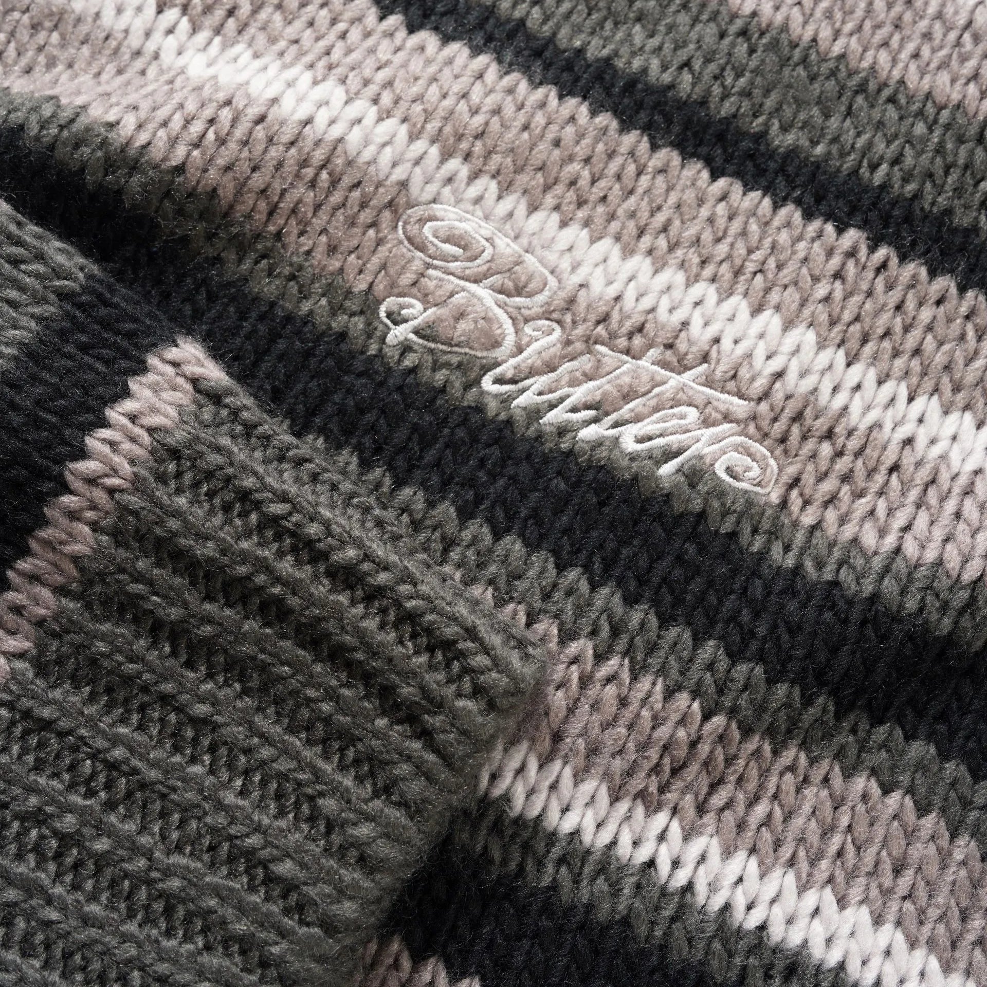 Butter Goods Ombre Stripe Knit Sweater, black - Tiki Room Skateboards - 2