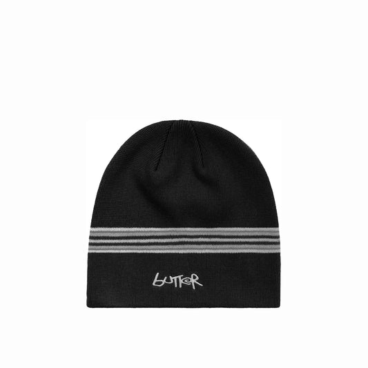 Butter Goods Pier Skully Beanie, black - Tiki Room Skateboards - 1