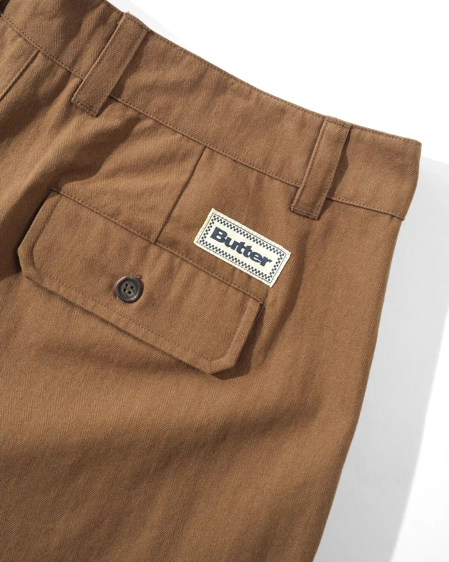 Butter Goods Pleated Trousers, brown - Tiki Room Skateboards - 3