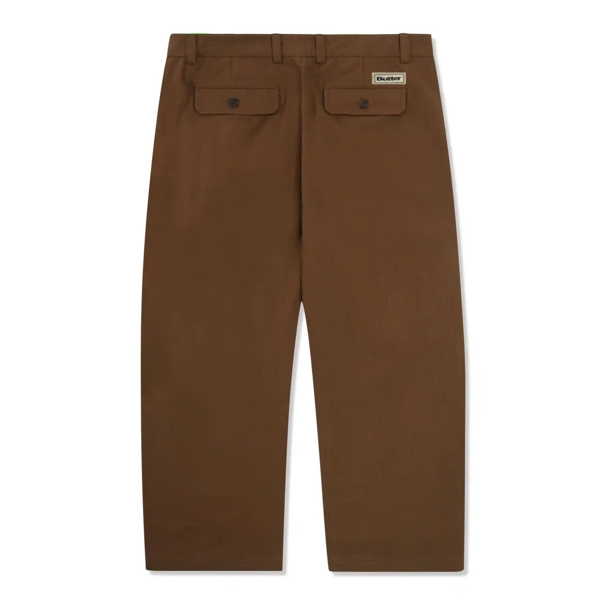 Butter Goods Pleated Trousers, brown - Tiki Room Skateboards - 2