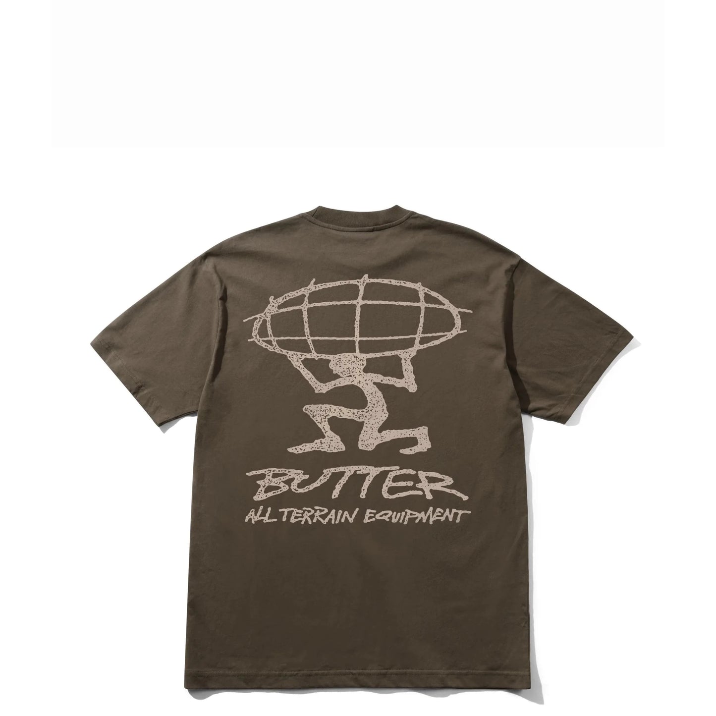 Butter Goods Terrain Tee, brown - Tiki Room Skateboards - 1