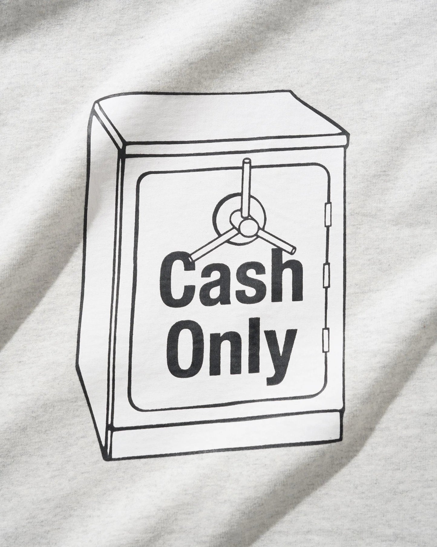 Cash Only Cash Safe Tee, ash - Tiki Room Skateboards - 2
