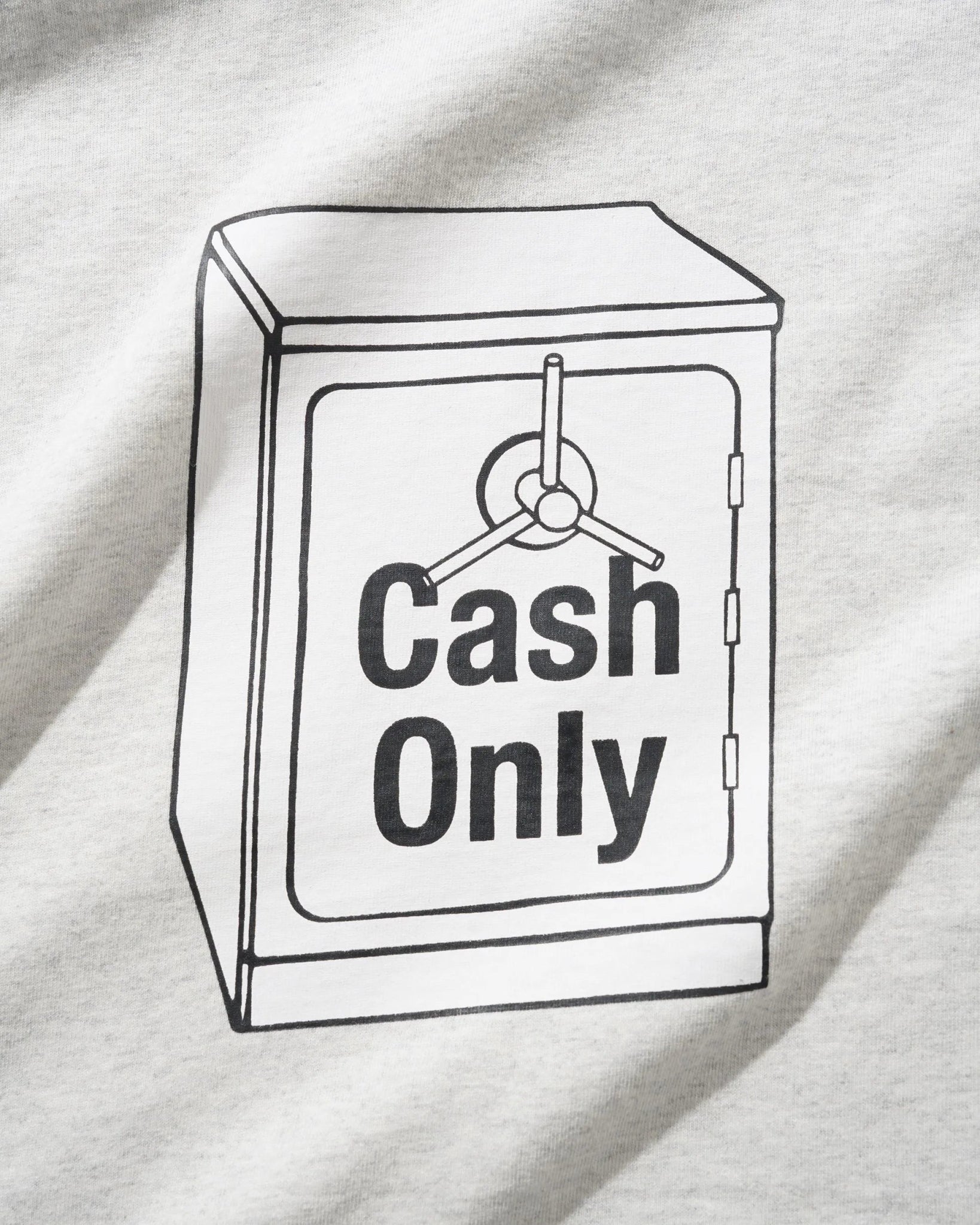 Cash Only Cash Safe Tee, ash - Tiki Room Skateboards - 2