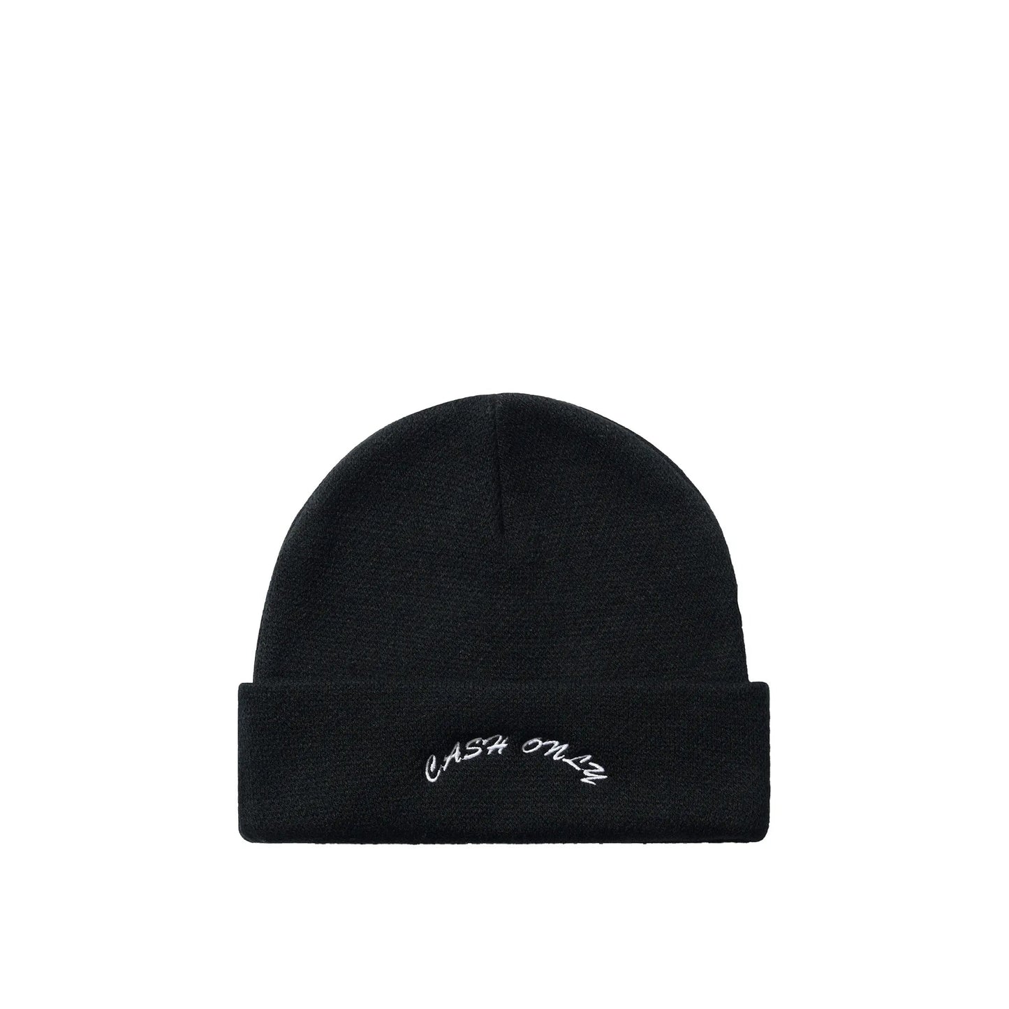 Cash Only Logo Beanie, black - Tiki Room Skateboards - 1