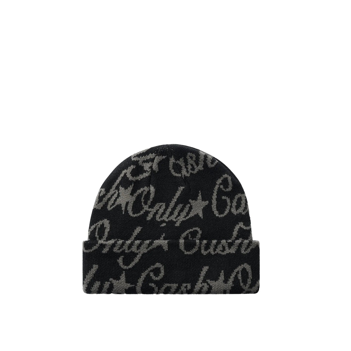 Cash Only Script Beanie, black - Tiki Room Skateboards - 1