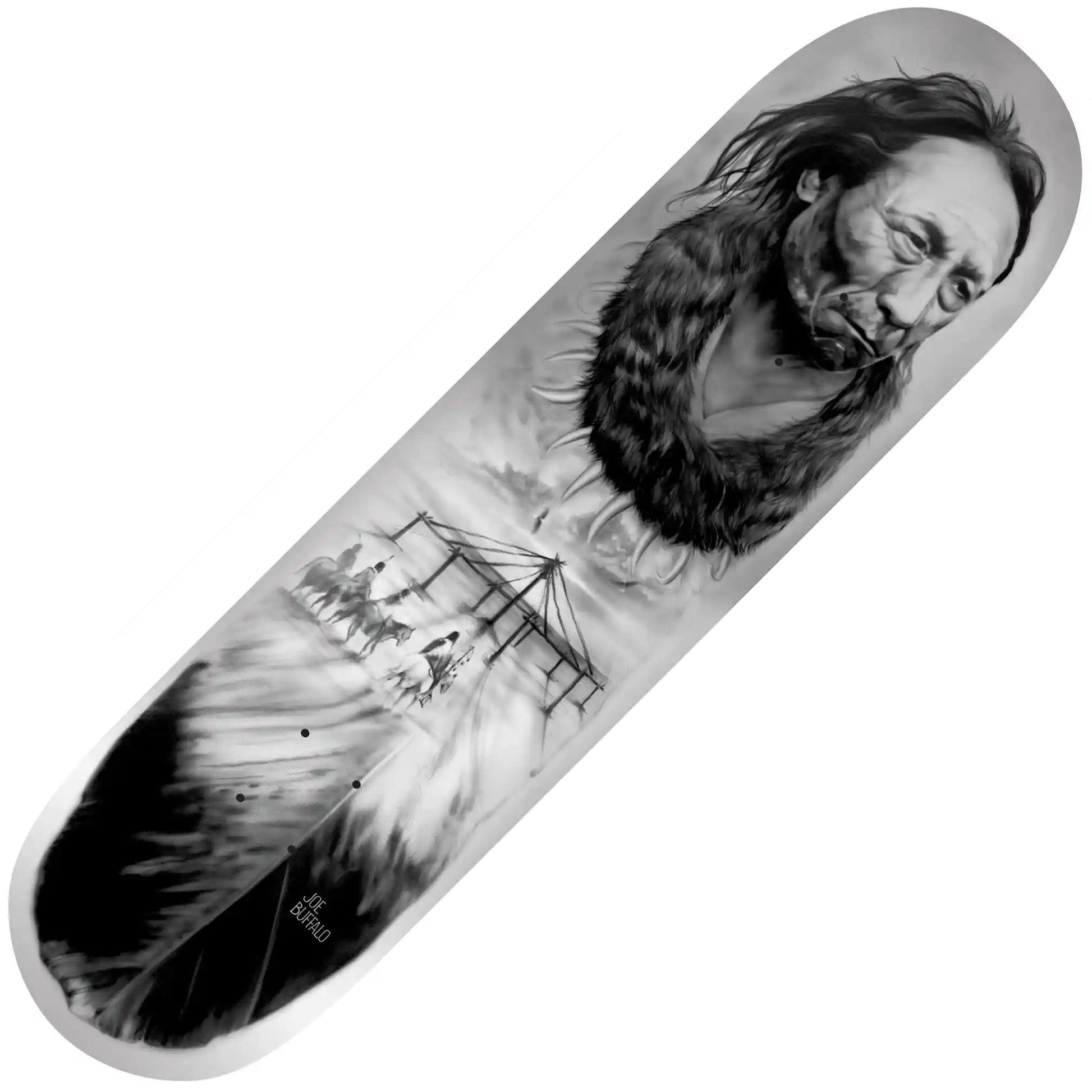 Colonialism Joe Buffalo Chief Bigbear Deck (8.0") - Tiki Room Skateboards - 1