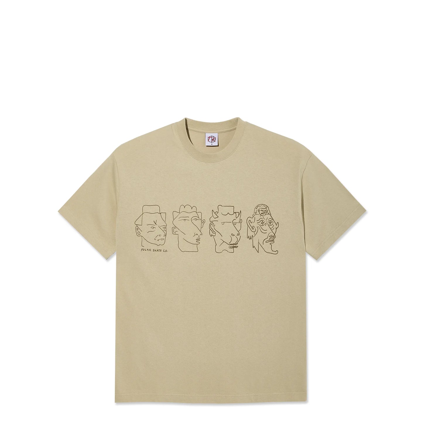 Polar 8 Heads Contrast Tee, sand/brown