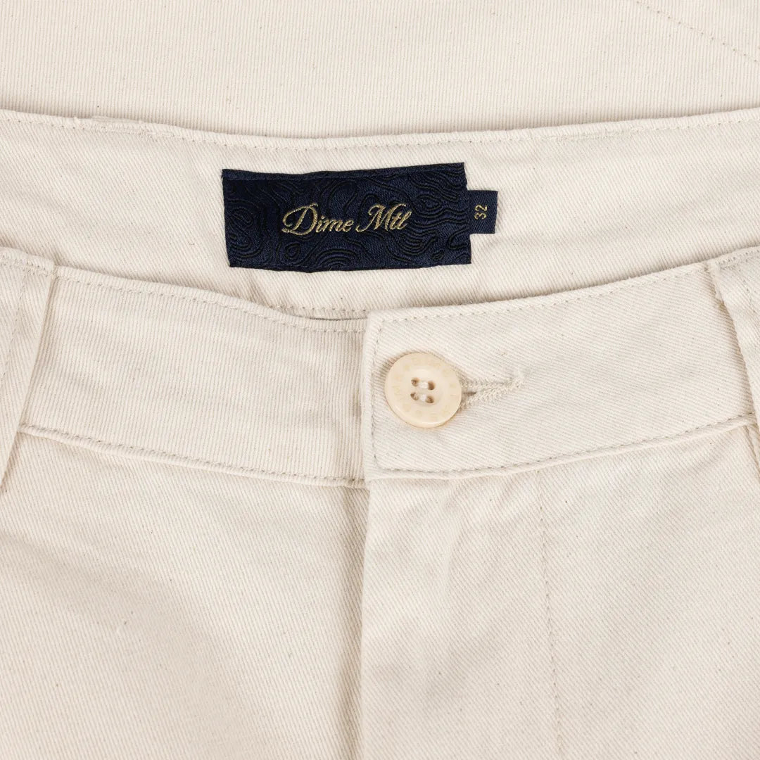 Dime Baggy Chino Shorts, beige - Tiki Room Skateboards - 7