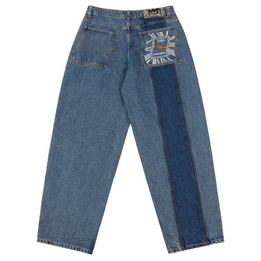 Dime Baggy Denim Pants, knowtomatic blue - Tiki Room Skateboards - 1