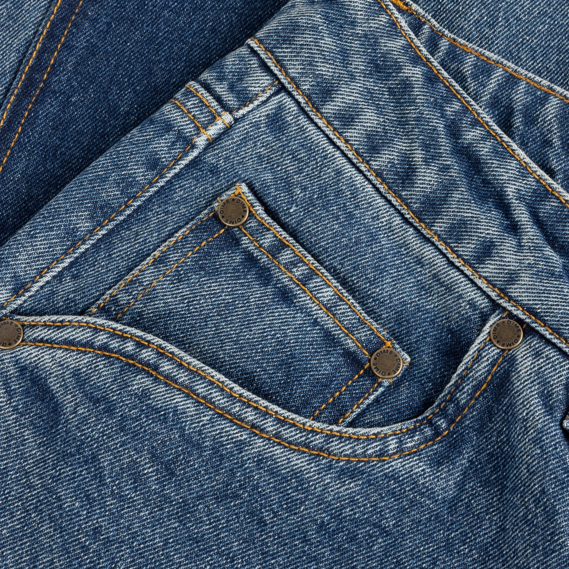 Dime Baggy Denim Pants, knowtomatic blue - Tiki Room Skateboards - 6