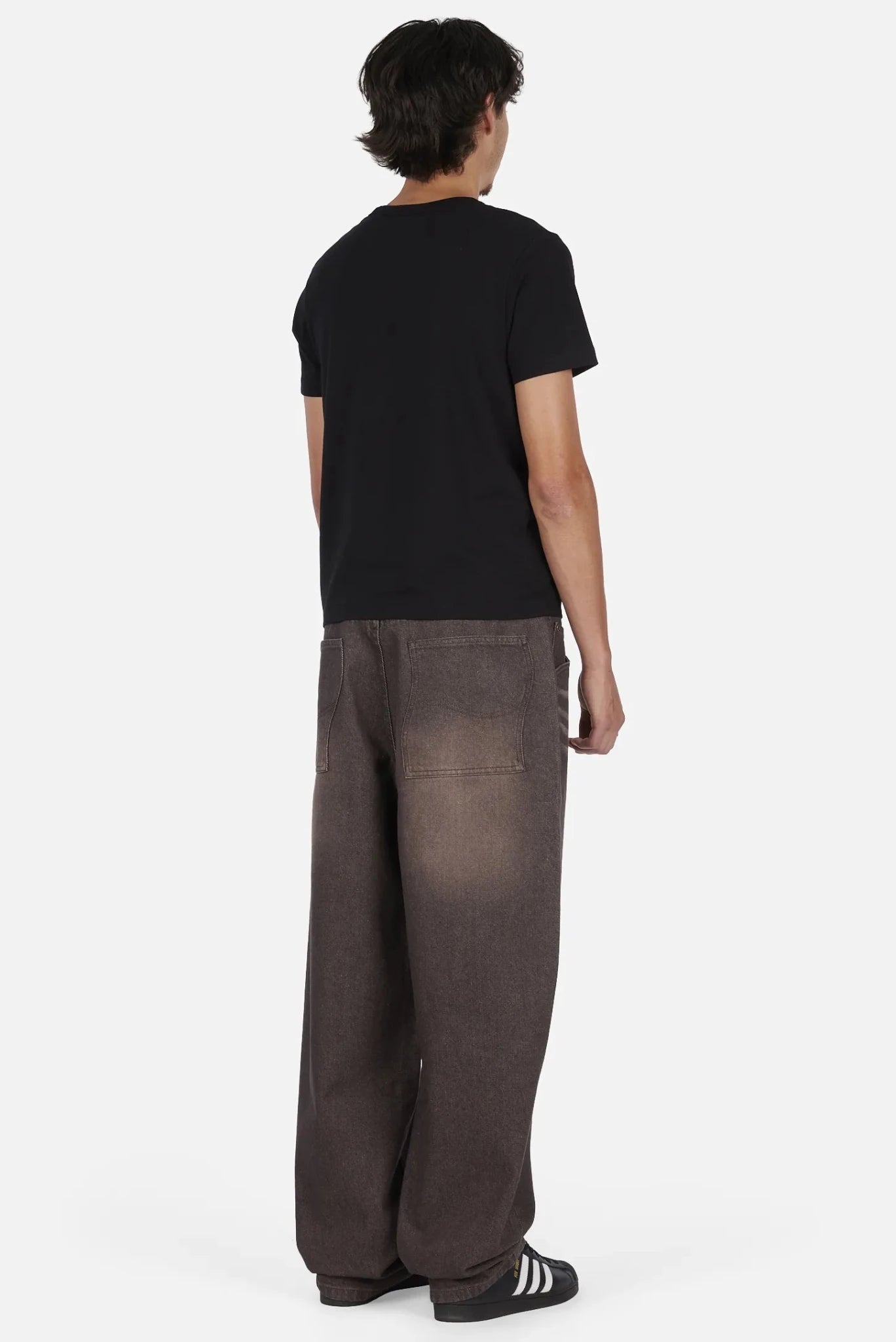 Dime Baggy Denim Pants, sandblasted dark brown - Tiki Room Skateboards - 5