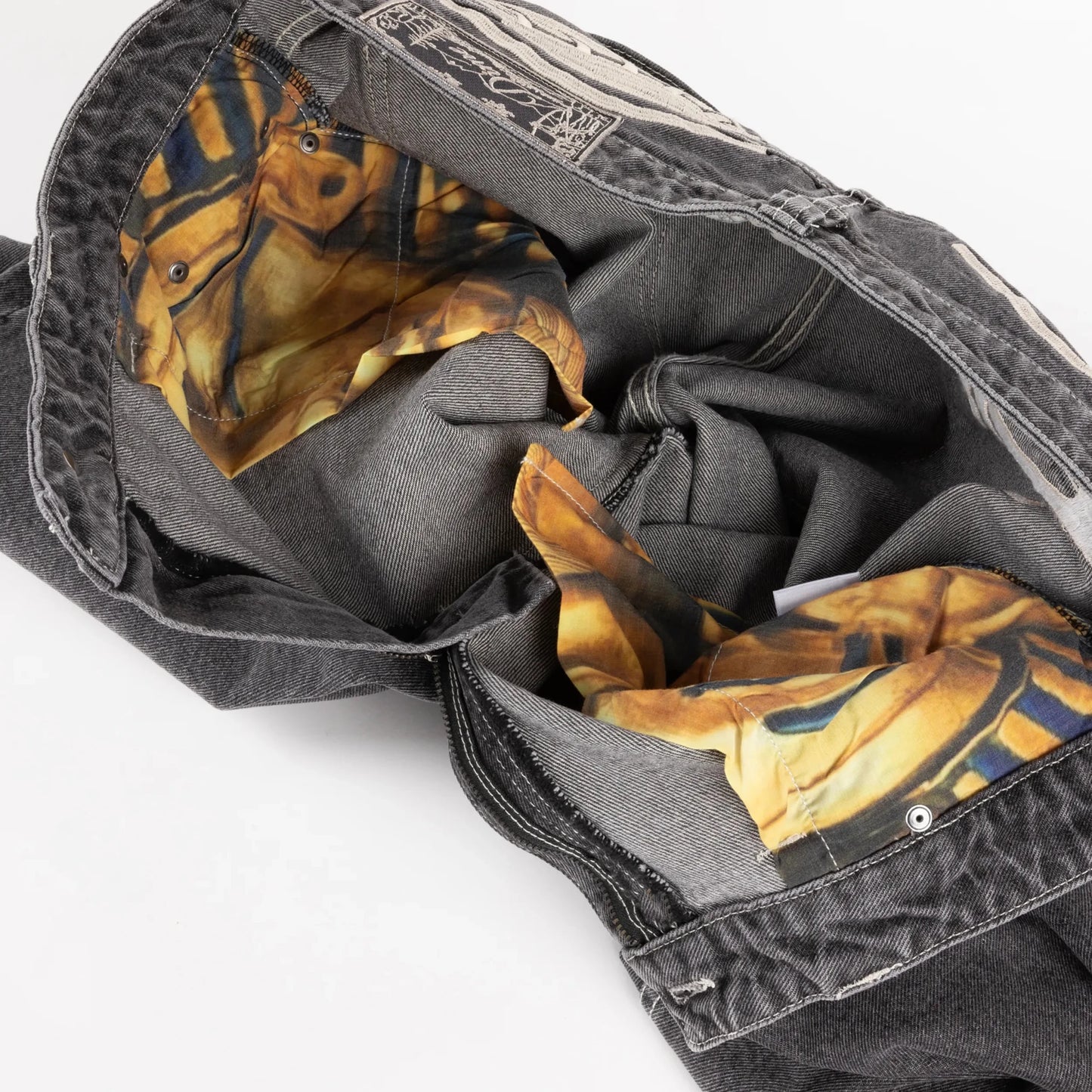 Dime Baggy Wink Denim Pants, faded black - Tiki Room Skateboards - 8