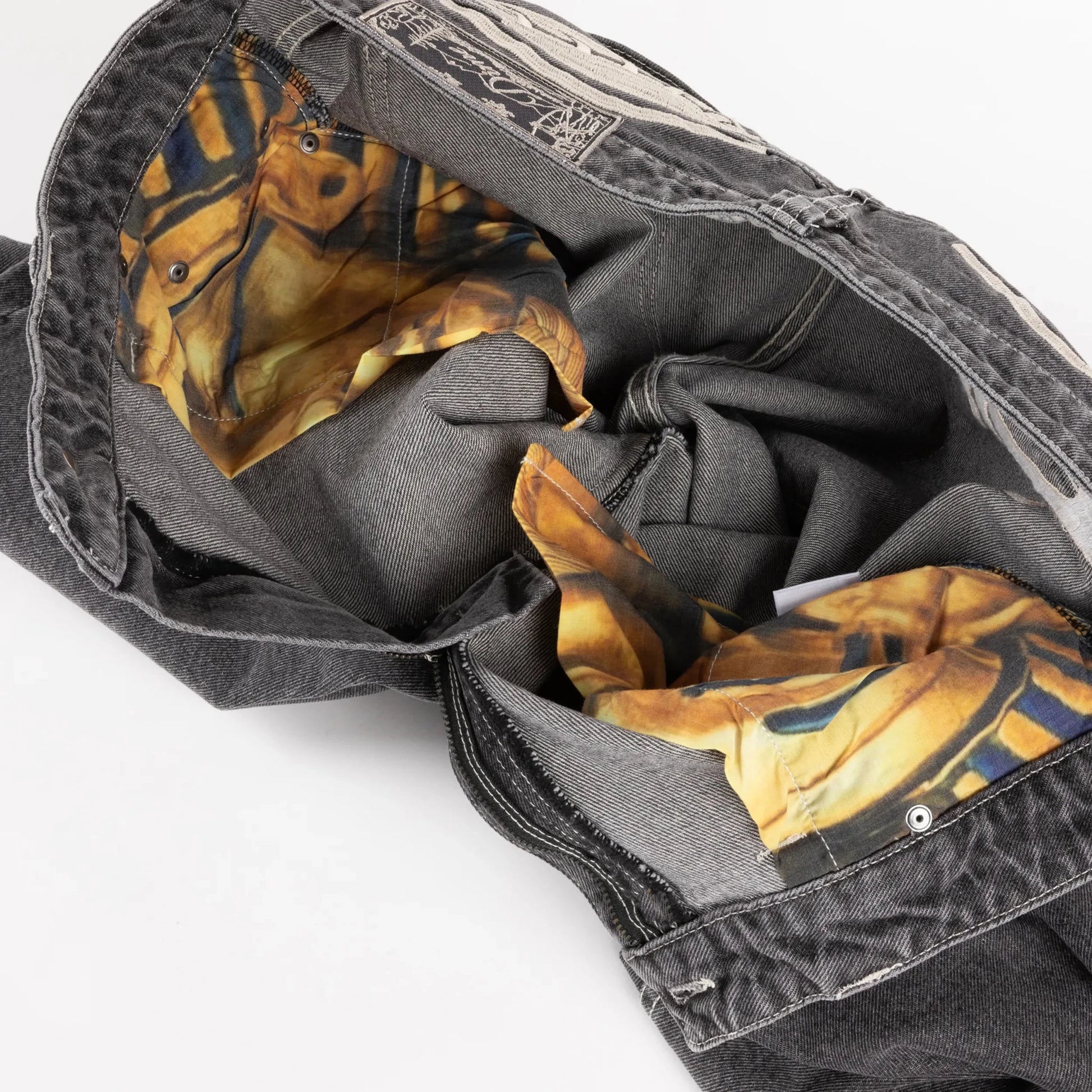 Dime Baggy Wink Denim Pants, faded black - Tiki Room Skateboards - 8