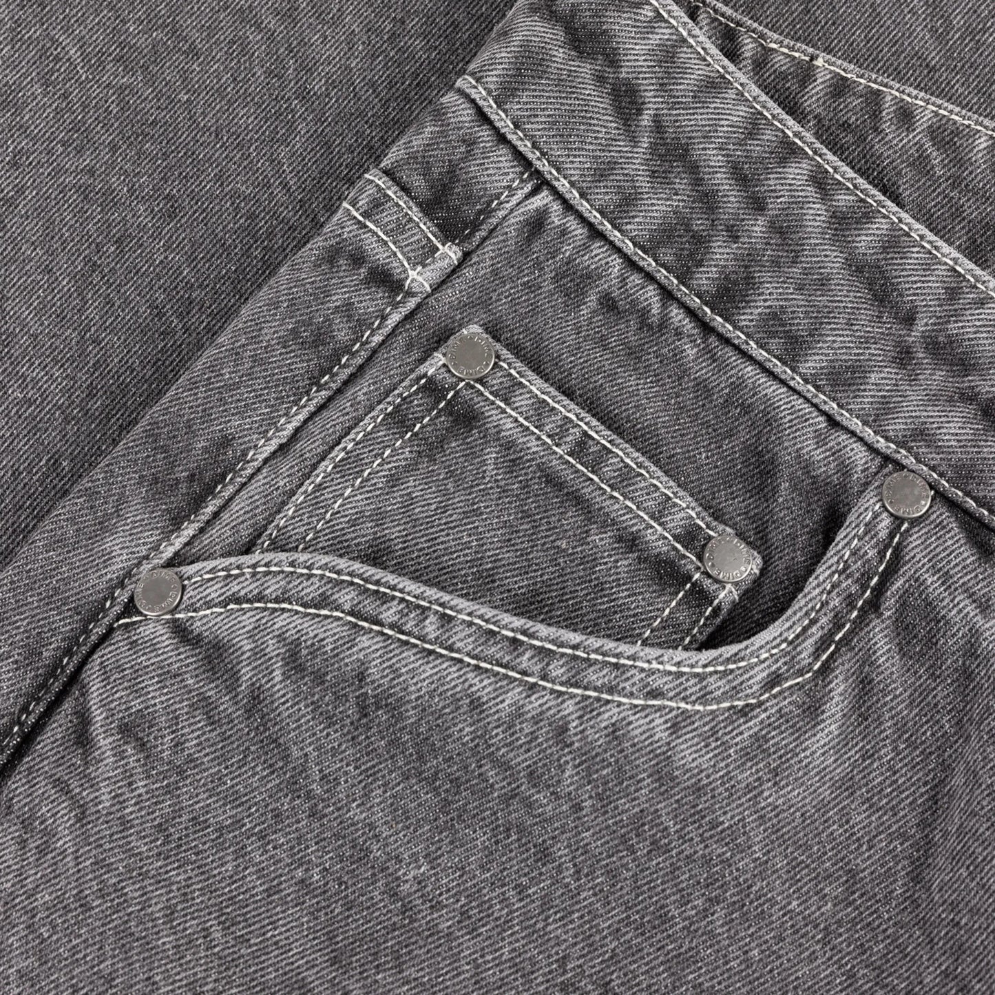 Dime Baggy Wink Denim Pants, faded black - Tiki Room Skateboards - 6