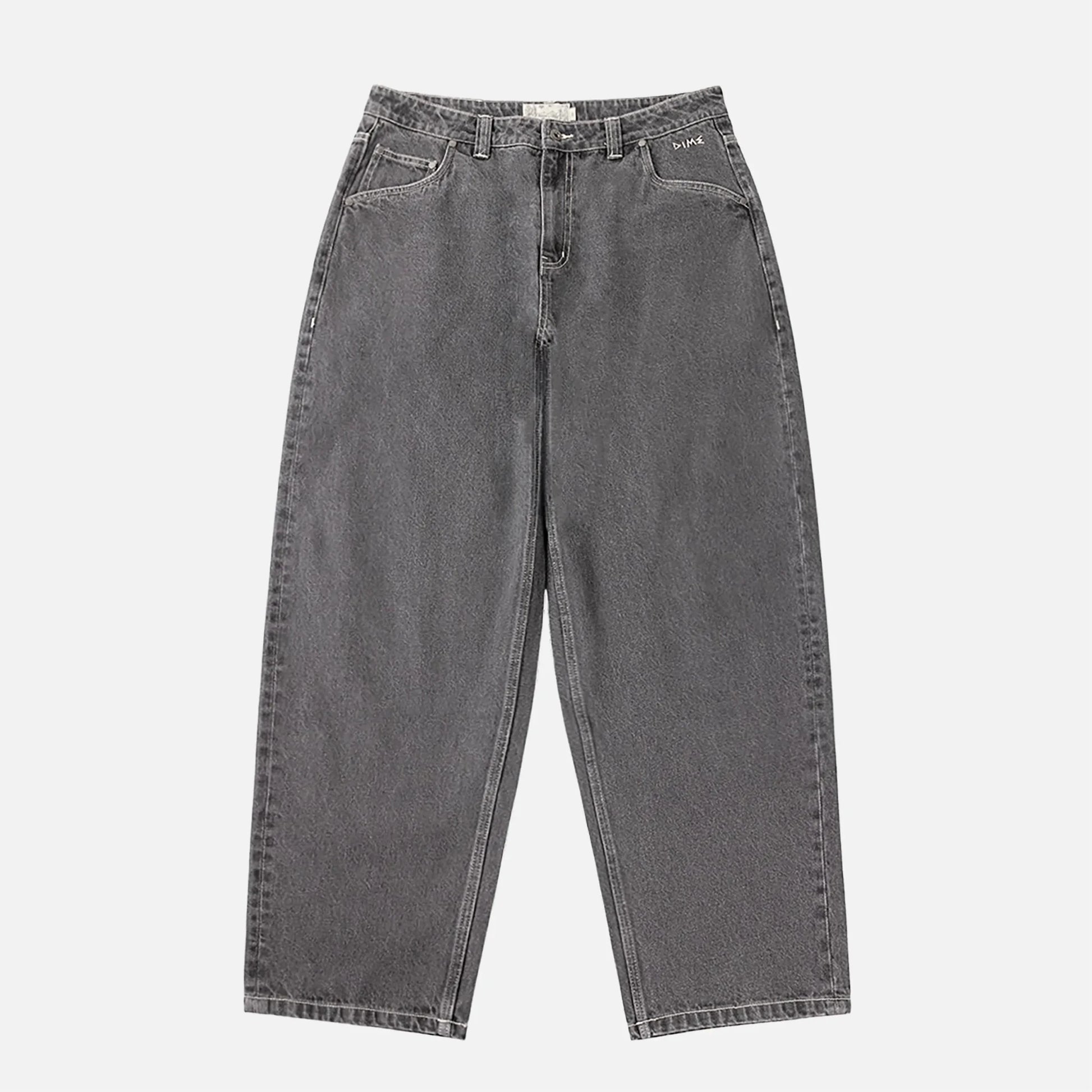 Dime Baggy Wink Denim Pants, faded black - Tiki Room Skateboards - 3