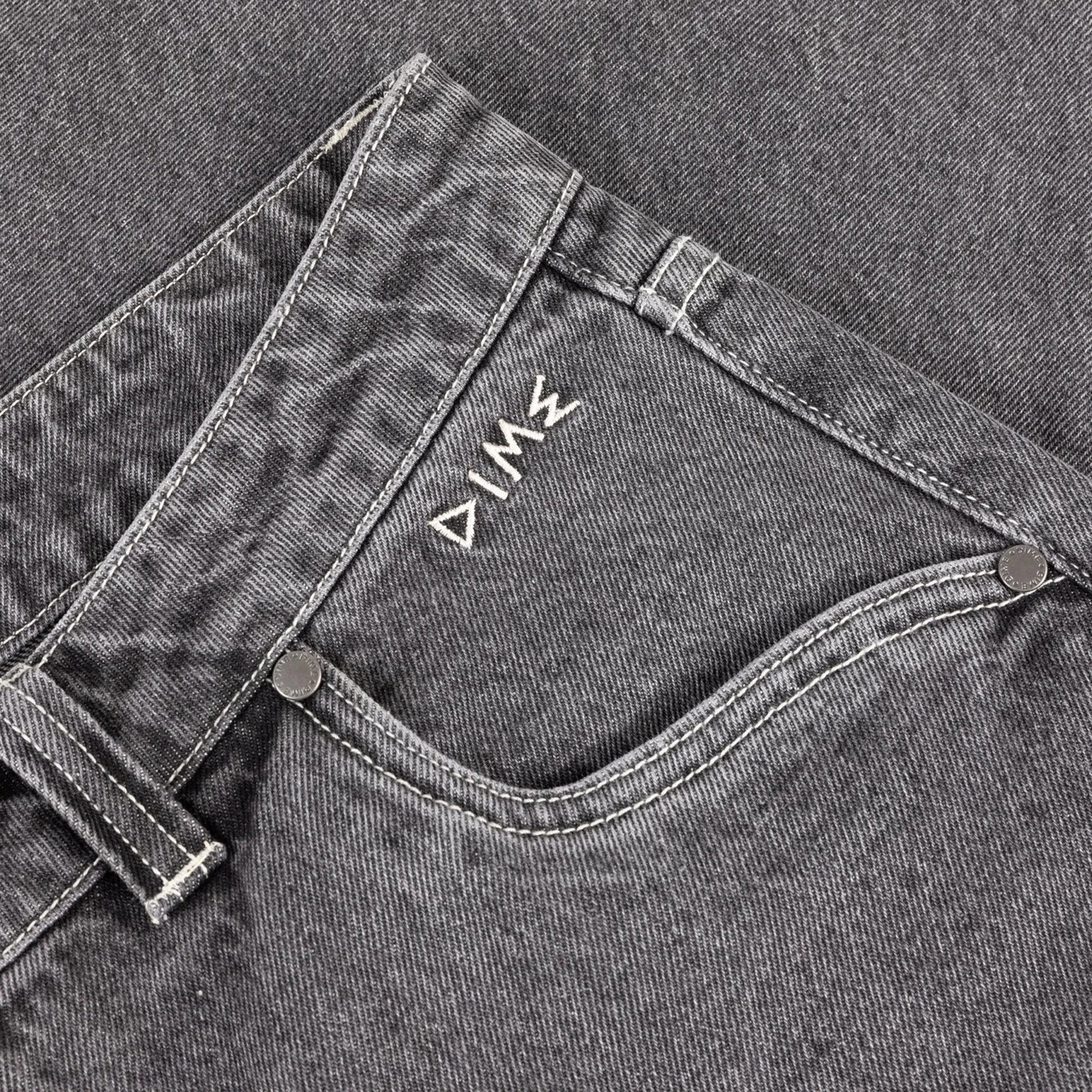Dime Baggy Wink Denim Pants, faded black - Tiki Room Skateboards - 4