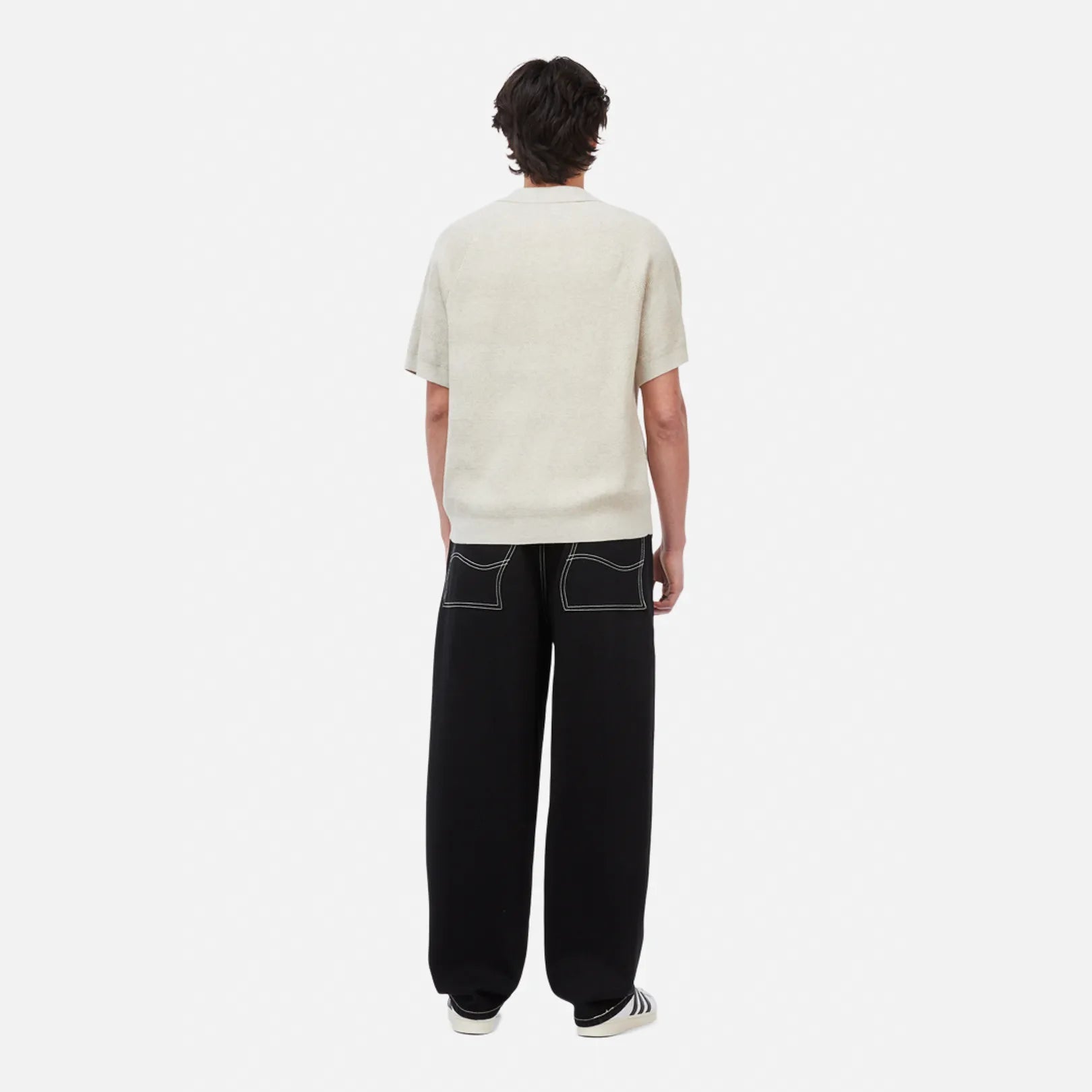 Dime Cable Knit Polo, oatmeal - Tiki Room Skateboards - 6