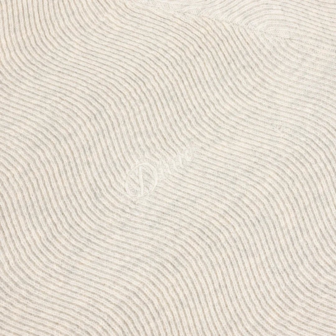 Dime Cable Knit Polo, oatmeal - Tiki Room Skateboards - 4