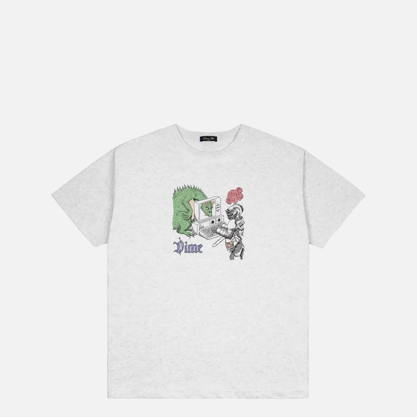 Dime Catfish T-Shirt, ash - Tiki Room Skateboards - 1