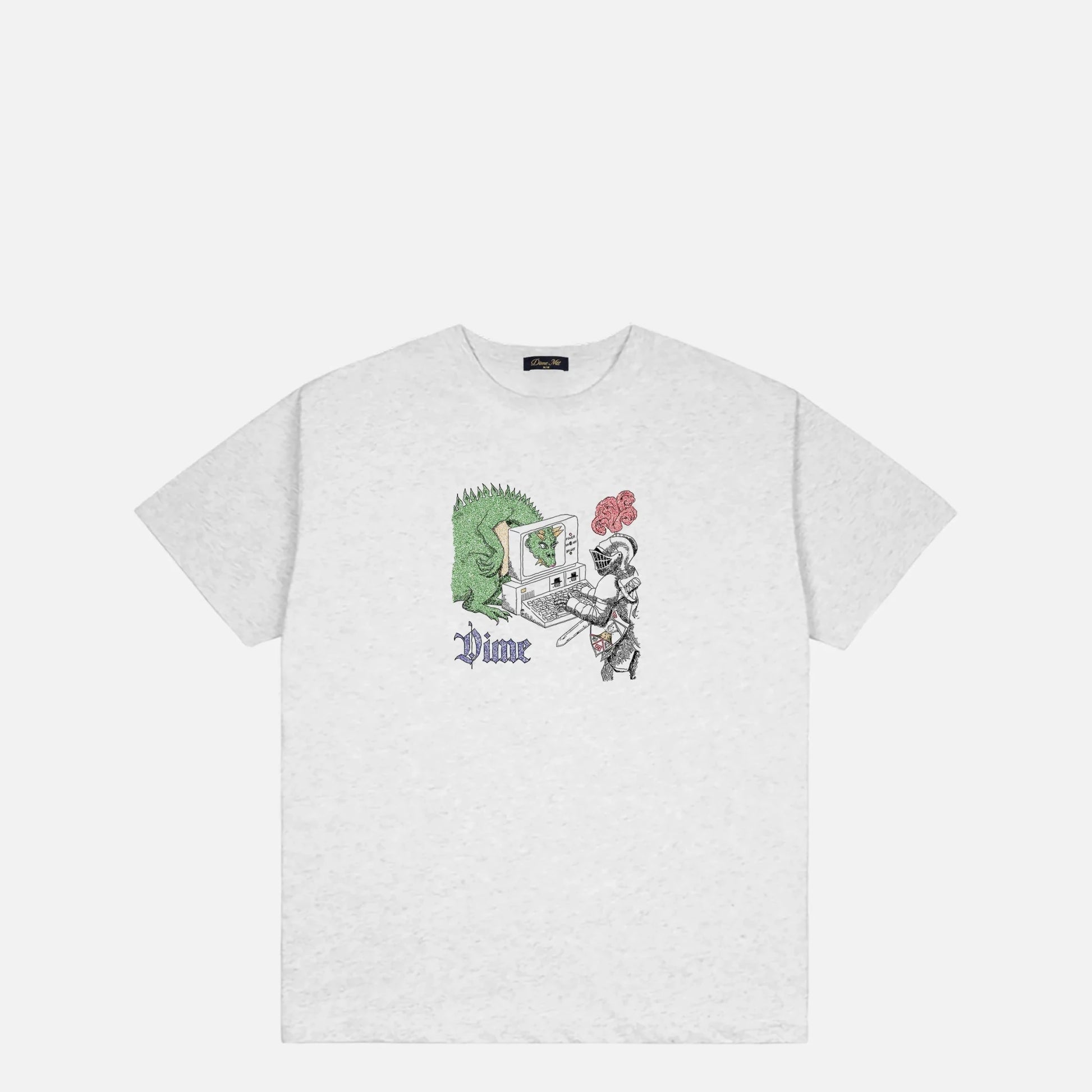 Dime Catfish T-Shirt, ash - Tiki Room Skateboards - 1