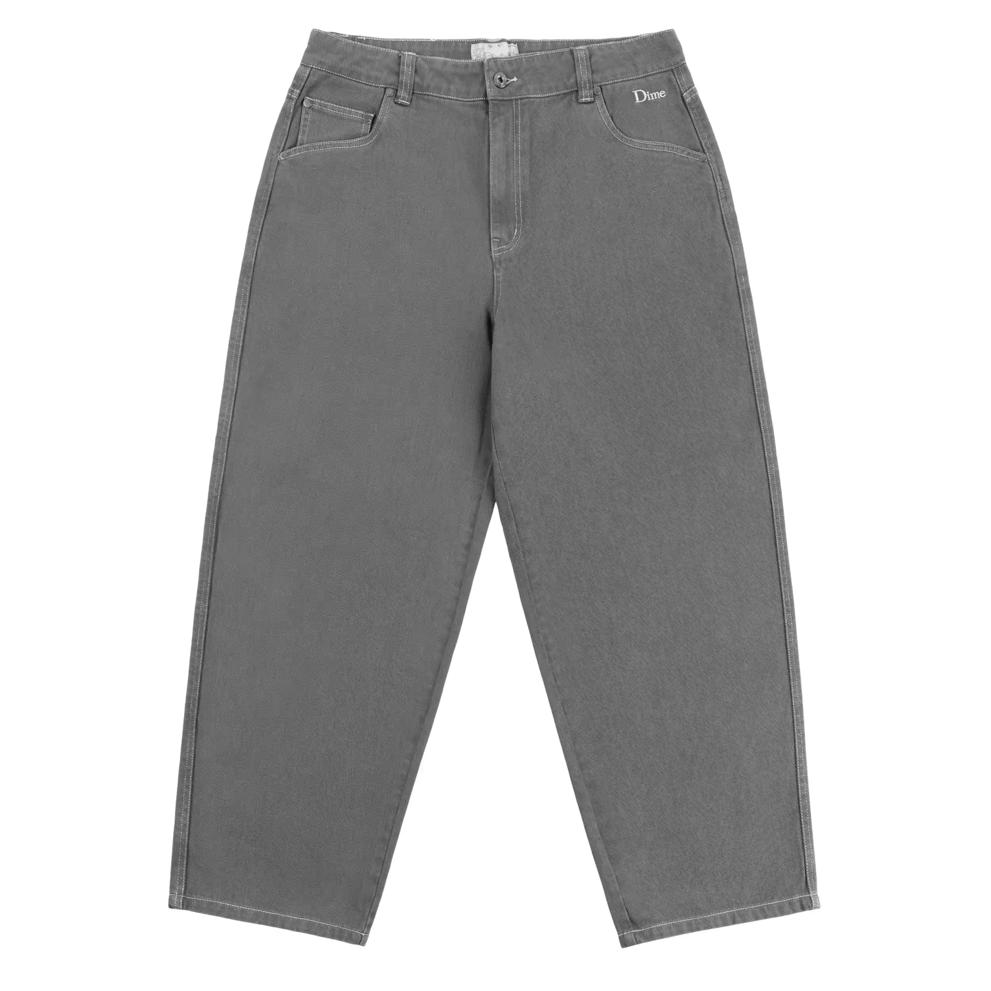 Dime Classic Baggy Denim Pants, dark gray - Tiki Room Skateboards - 1