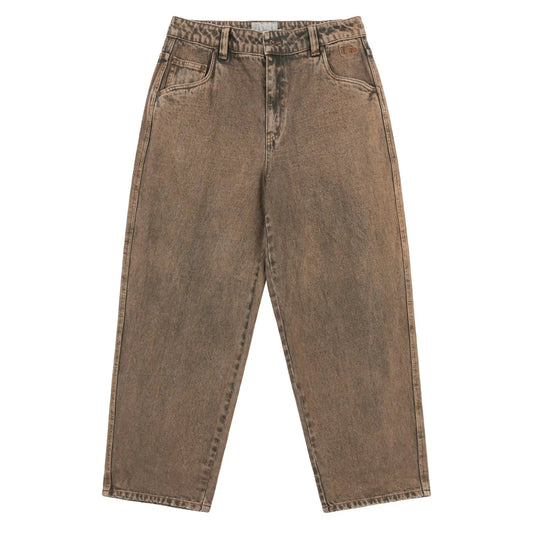 Dime Classic Baggy Denim Pants, overdyed brown - Tiki Room Skateboards - 1