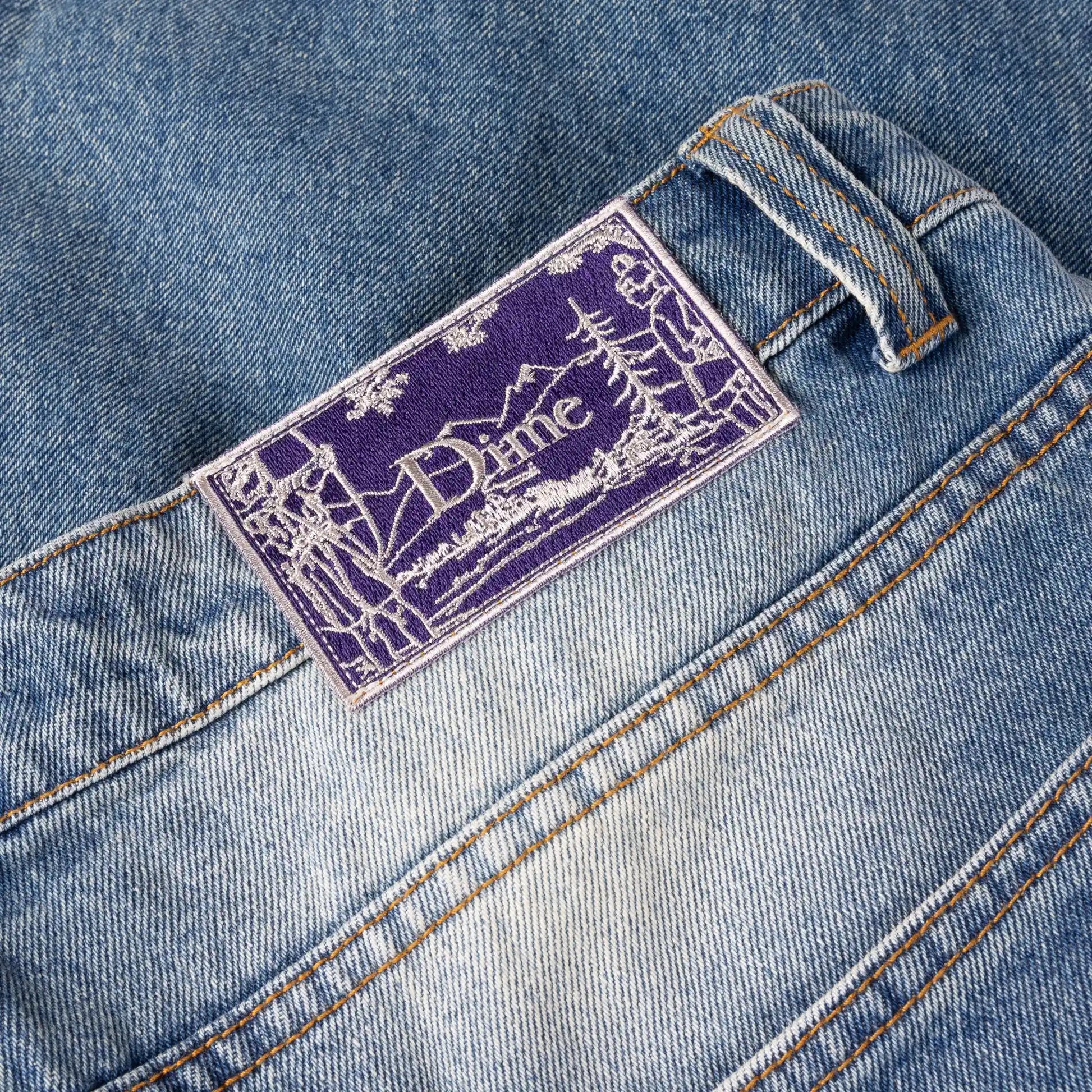 Dime Classic Baggy Denim Pants, sandblasted indigo - Tiki Room Skateboards - 4