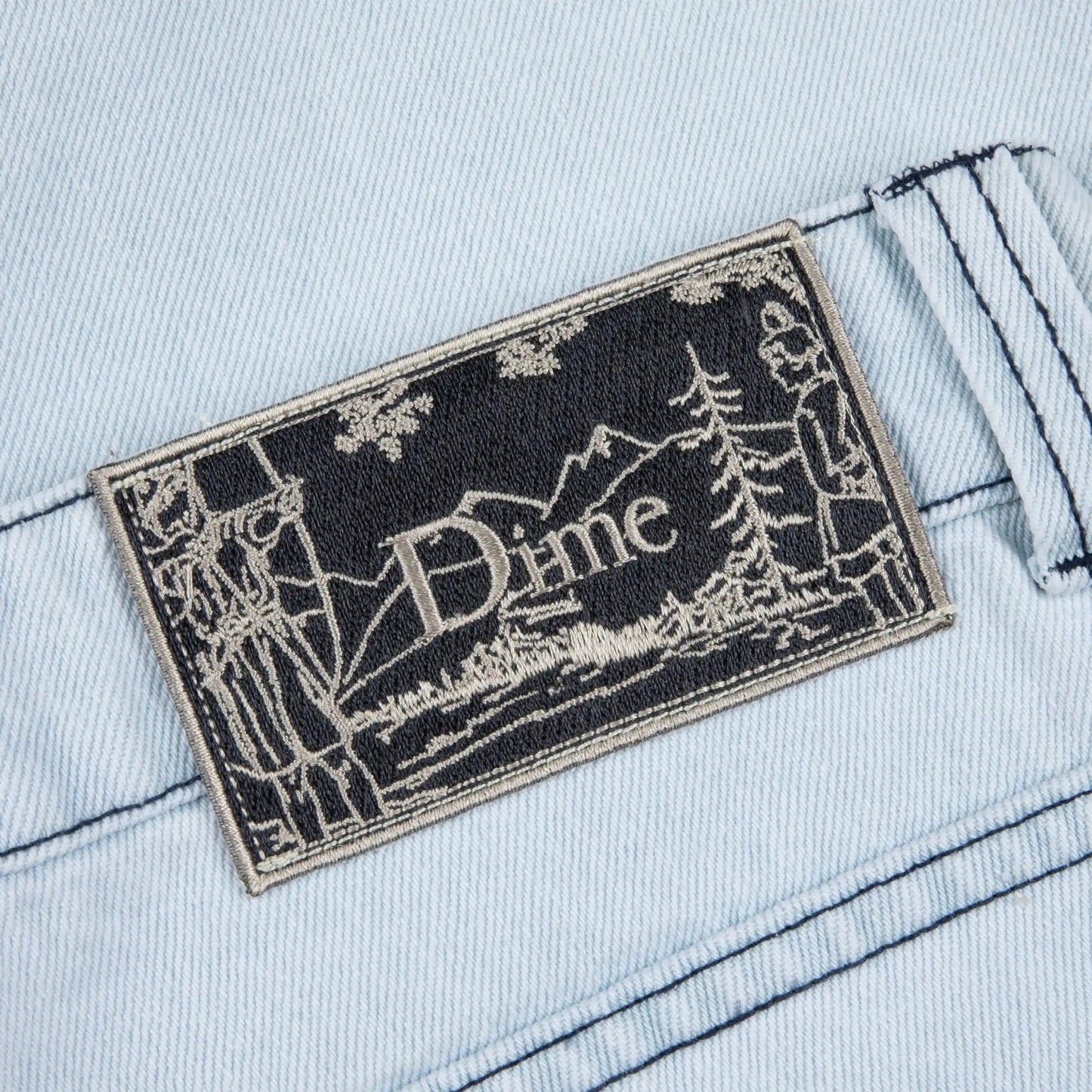 Dime Classic Denim Shorts, faded blue - Tiki Room Skateboards - 5