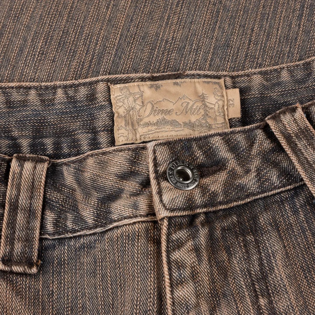 Dime Classic Denim Shorts, premium brown - Tiki Room Skateboards - 7